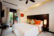 Bedroom n. 3 with air conditioning, fans, and TV